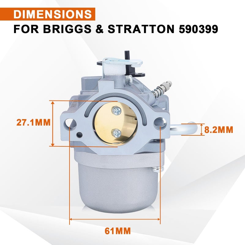 Savior 590399 796077 Carburetor for 21A707 21R707 21R777 21A907 21A977 CC760 Engine Lawn Mower with 796077 - Image 2